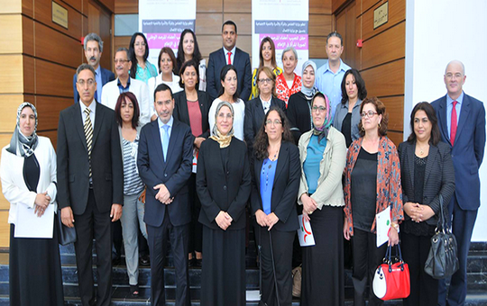 Les Membres del’Observatoire National de l’Image de la Femme dans les Médias le jour de creation à Rabat