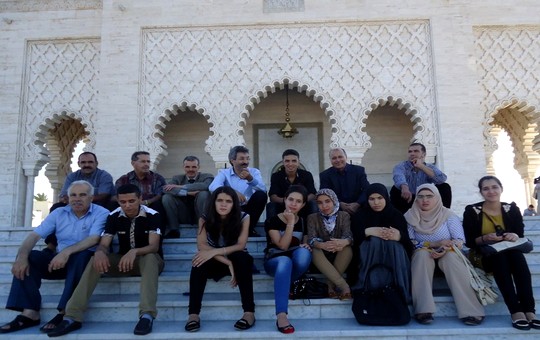 التلاميذ المتفوقين في زيارة لضريح محمد الخامس والحسن الثاني سنة 2015