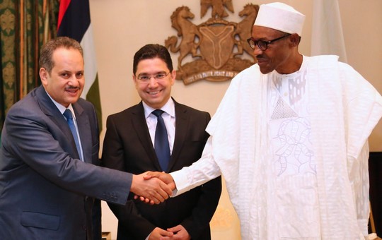الوزير ناصر بوريطة مع الرئيس النيجيري