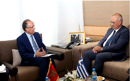 الوزير محمد عبو مع كاتب الدولة في الشؤون الخارجية اليوناني