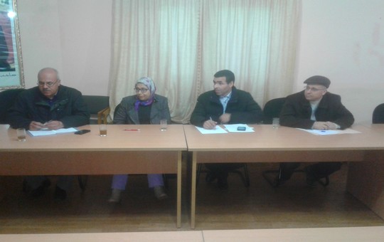 بعض أعضاء الهيئة المغربية لحقوق الانسان فرع تاونات