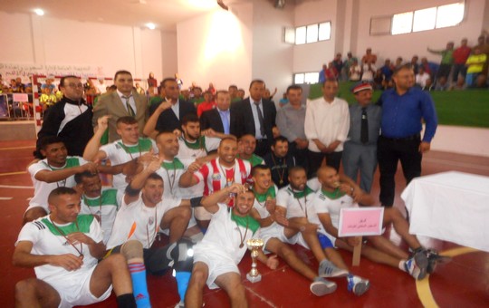 تتويج فريق السجن المحلي لتاونات بالبطولة الوطنية الثانية لكرة القدم