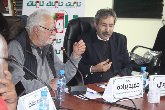 حميد برادة وبجانبه مدير صدى تاونات إدريس الوالي