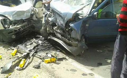 صورة لحادثة سير بين فاس وتاونات -طريق الموت
