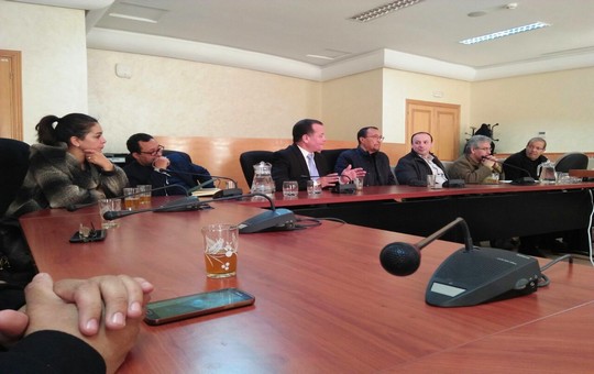 مشهد من اجتماع العصبة المغربية لمحاربة السل حول معضلة داء السل في قلب مجلس النواب