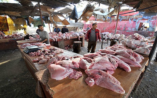 هذه حالة عرض اللحوم بأسواق تاونات
