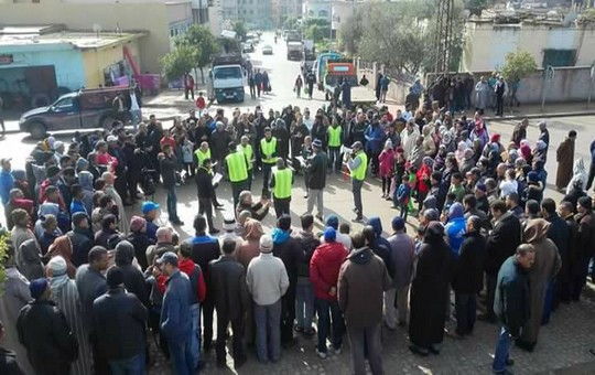 وقفة احتجاجية سابقة لتنسيقية قرية ابامحمد