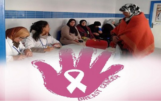 تواصل الحملة الوطنية للتحسيس والكشف عن سرطان الثدي وعنق الرحم بإقليم تاونات 