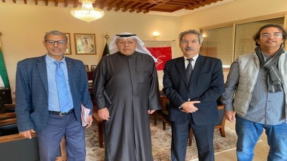 وفد من الجمعية المغربية للصحافة الجهوية يقدم واجب العزاء في وفاة أمير دولة الكويت