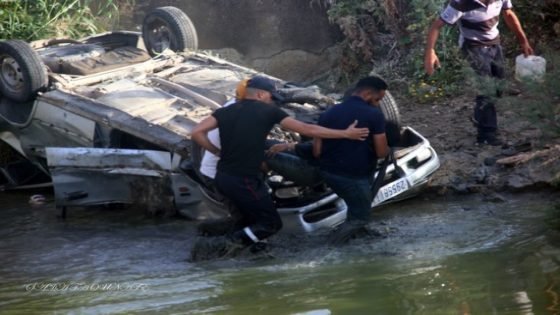 انقلاب سيارة بواد على متنها 5 معلمات بجماعة بني سنوس بقرية با محمد