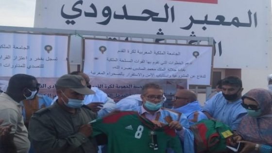 رئيس العصبة الوطنية لكرة القدم هواة التي يرأسها إبن تاونات جمال السنوسي يزور الكركرات