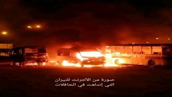 نيران تأتي على أربع حافلات للنقل المدرسي قرب جماعة عين عائشة ضواحي تاونات
