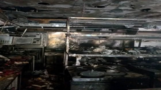 إندلاع حريق بمطعم شهير للسمك بمدينة تاونات