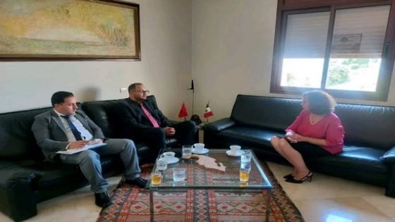 إبن تاونات البرلماني الميسوري رئيس لجنة الصداقة المغربية المكسيكية يجري لقاء مع سفيرة المكسيك بالمغرب