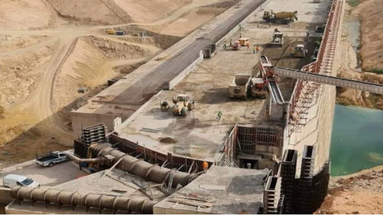 الأشغال تسير بسرعة في سد سيدي عبو بجماعة عين معطوف في تاونات