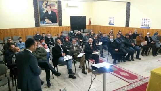 تنظيم لقاءات تواصلية تحسيسية مع اللجن المحلية للتنمية البشرية بإقليم تاونات