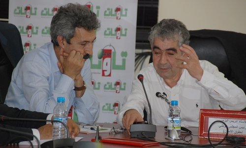 ادريس اليازمي الى جانب ادريس الوالي