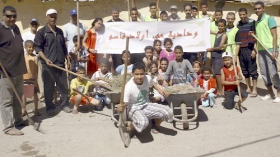 ورش للنظافة بحي اولاد قاسم بقرية أبا محمد