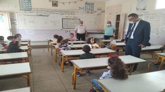 دخول مدرسي حضوري وسعادة ترسم على وجوه التلميذات والتلاميذ بتاونات