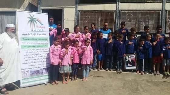 جمعية النخلة للتنمية الإجتماعية تنظم نشاطا خيريا بدوار عين بوثيلة بجماعة كلاز نواحي تاونات