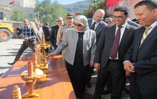 الوزيرة جميلة المصلي تفتتح الدورة الرابعة للأسواق المتنقلة للمنتجات المجالية بإقليم تاونات