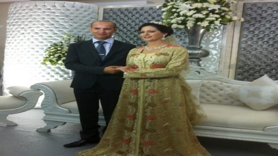 تهنئة بمناسبة حفل زواج ندى عزوزي بسمير أحيد