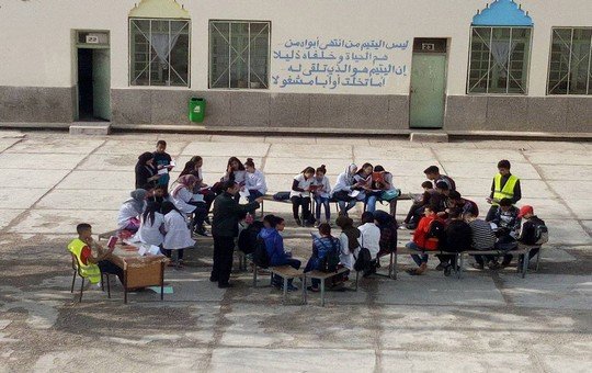 تلاميذ وسط إعدادية الأمل