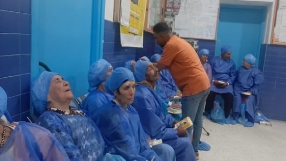 توافد كبير لمرضى العيون من كل جماعات الإقليم على الحملة الطبية المنظمة بالمستشفى الإقليمي بتاونات 