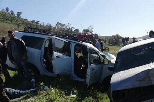 قتيل و8 جرحى في حادثة سير على الطريق الوطنية رقم 8 الرابطة بين فاس وتاونات