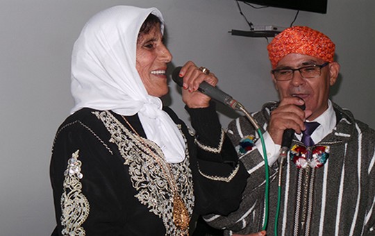 الفنانة شامة الزاز رفقة الفنان الجبلي عزيز الزوهري صاحب الغيطة الجبيلة