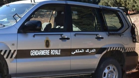 الدرك الملكي يدخل على خط متلاشيات مدرسة المكمل الابتدائية بجماعة الرتبة بتاونات