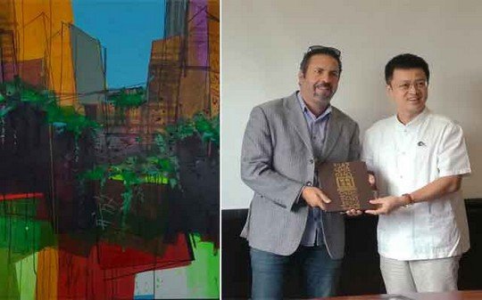 الفنان التشكيلي التاوناتي أحمد الحياني يمثل المغرب في افتتاح معرض كبير بالصين الشعبية