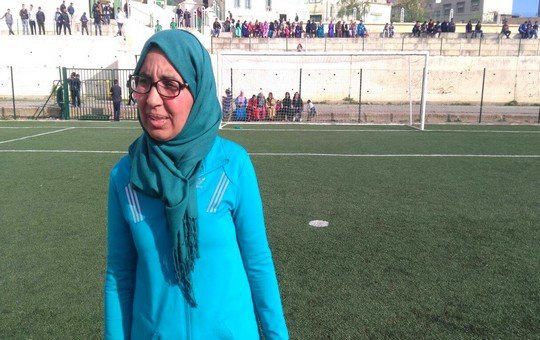 آمال البوزيدي رئيسة مركز بسمة الامل للإعاقة الذهنية