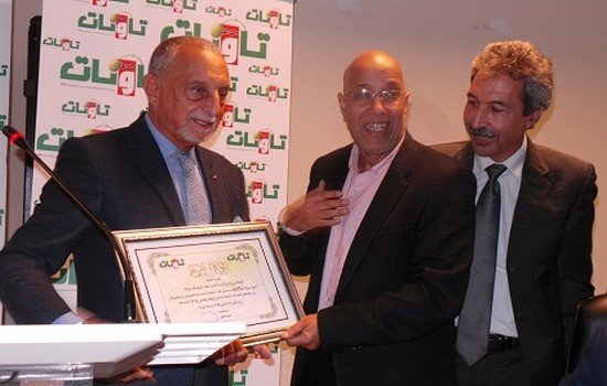 الحاج محمد برادة خلال تكريمه بتاونات