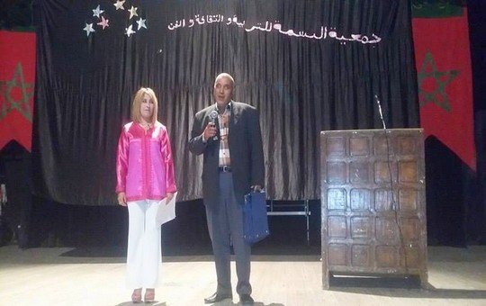 الشاعر الجعدوني يلقي كلمة