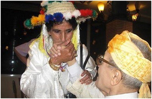 الفنانة شامة الزاز بمعية الفنان المرحوم محمد العروسي