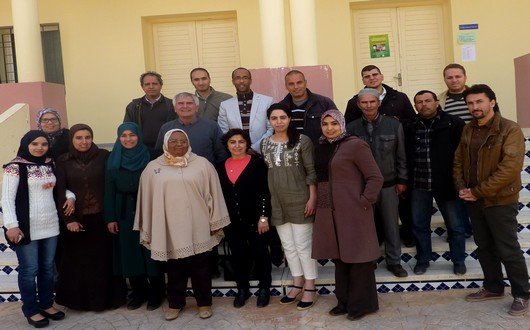 المساهمون في الدورة الأولى للجامعة الربيعية للمعهد الثقافي الفرنسي بتاونات
