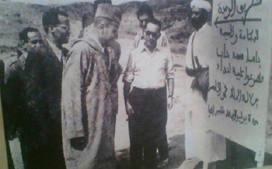 الملك محمد الخامس وولي العهد الحسن الثاني في طريق الوحدة