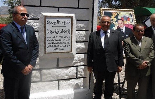 المندوب السامي للمقاومة وجيش التحرير المصطفى الكثيري بمعية عامل الإقلي