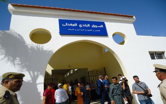 تدشين السوق البلدي المغطى بقرية أبا محمد