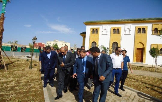 تدشين ساحة المسجد المركزي وتقديم مشروع تهيئة الساحات العمومية والمناطق الخضراء