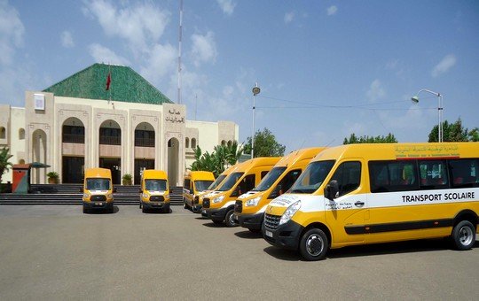 توزيع النقل المدرسي على جماعات إقليم تاونات ومنها الغوازي