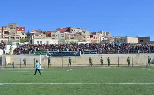 جانب من الجمهور التاوناتي الغفير الذي حضر المباراة