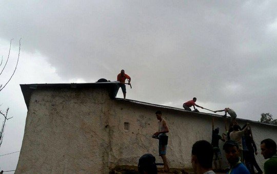 حريق دوار البروميين