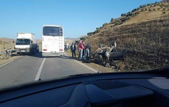 حوادث سير خطيرة في الطريق الوطنية رقم 8 -أرشيف