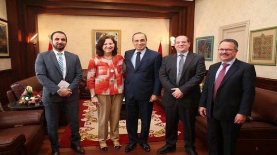 رئيس مجلس النواب يستقبل مديرة الوكالة الامريكية للتنمية الدولية بمعية إبن تاونات أحمد جزولي نائب مدير برنامج دعم المجتمع المدني