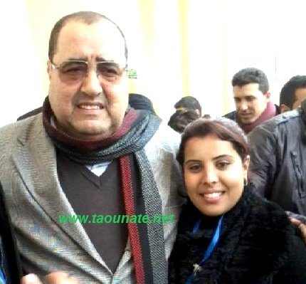 سكينة بايا النائبة السابقة لكاتب الفرع المحلي لمنظمة الشبيبة الاتحادية بقرية با محمد رفقة ادريس لشكر