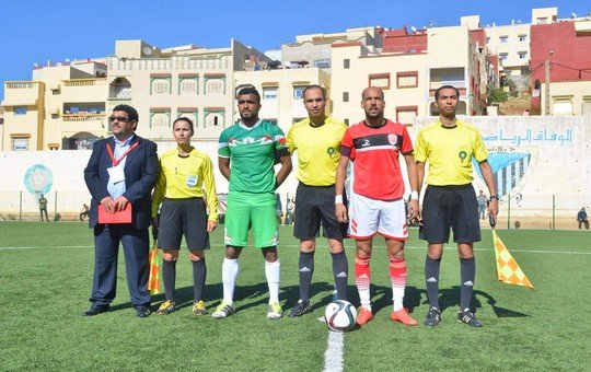 طاقم تحكيم المباراة من عصبة الرباط
