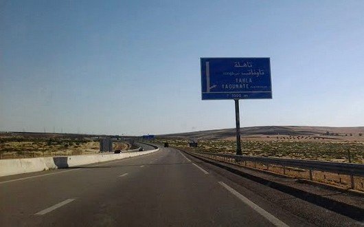 طريق سيار تاهلة وجدة على مقربة من تاونات