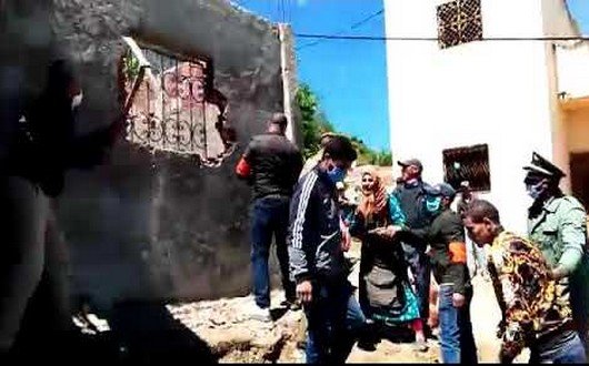 عملية هدم بناء نتج عنه وفاة مسنة بتاونات